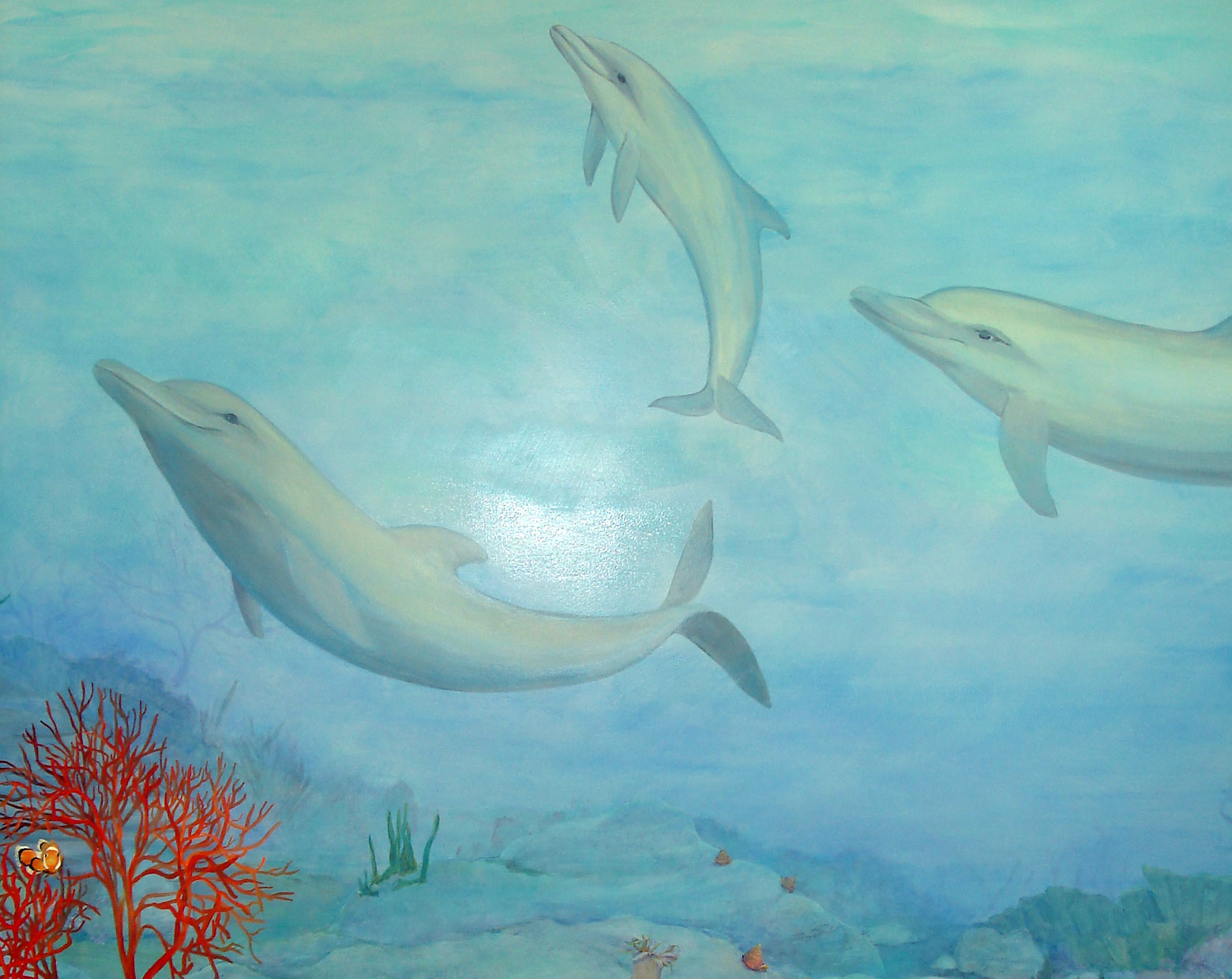Dolphins Mural Detail